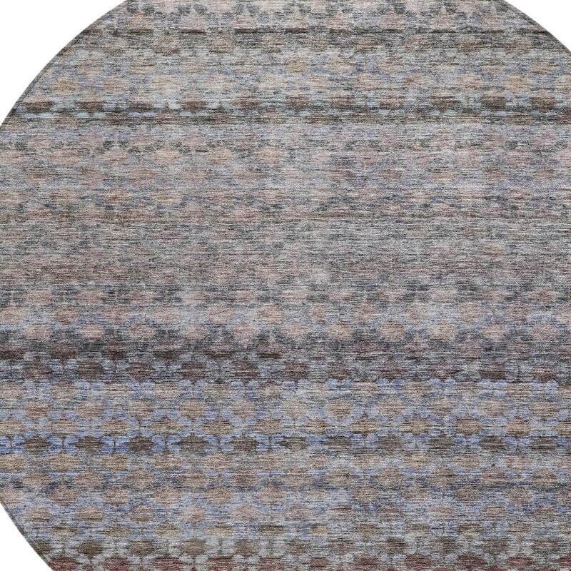 HomeRoots Striped Transitional Rectangle Outdoor Rug