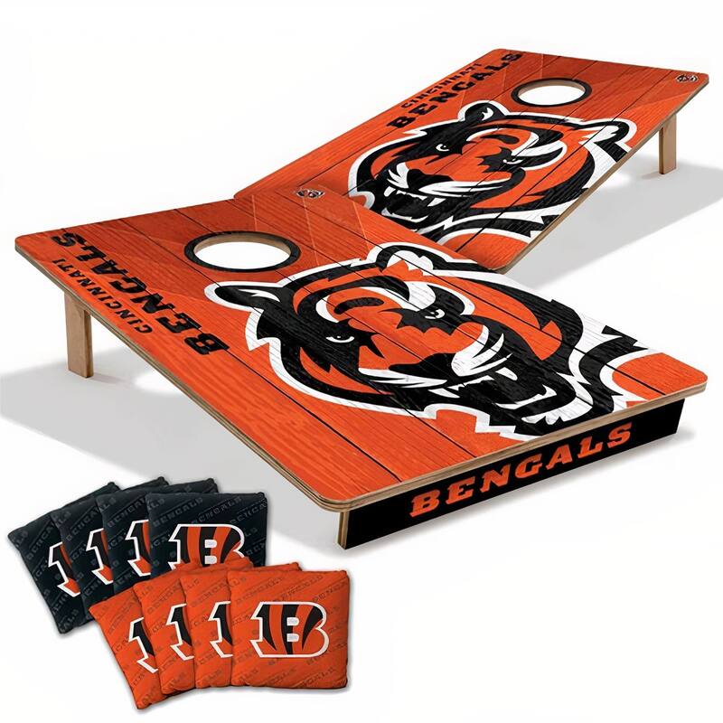 Cincinnati Bengals NFL Tailgate Cornhole Board Set - NO Accessories