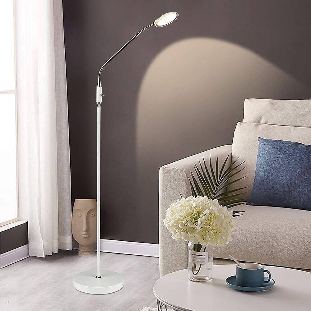 LED Reading Light Floor Lamp Gooseneck Modern Standing Pole Light 1