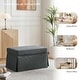 preview thumbnail 112 of 152, Rectangle Chenille Upholstered Storage Ottoman