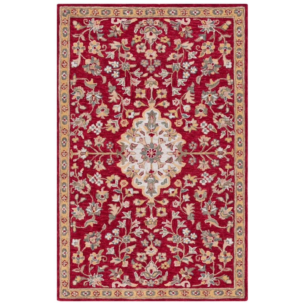 SAFAVIEH Handmade Blossom Arnlaug French Country Wool Rug