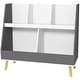 preview thumbnail 3 of 4, Two tiers and five compartments Kids Bookcase - 31.5" L x 13.4" W x 28.5" H