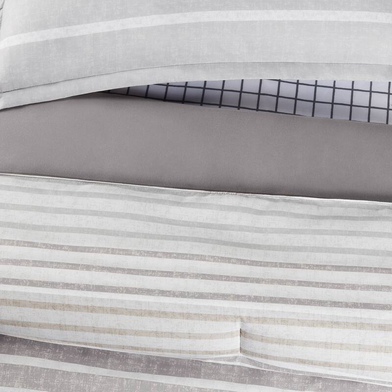 Serta Simply Clean Conrad Antimicrobial Bedding Set with Sheets