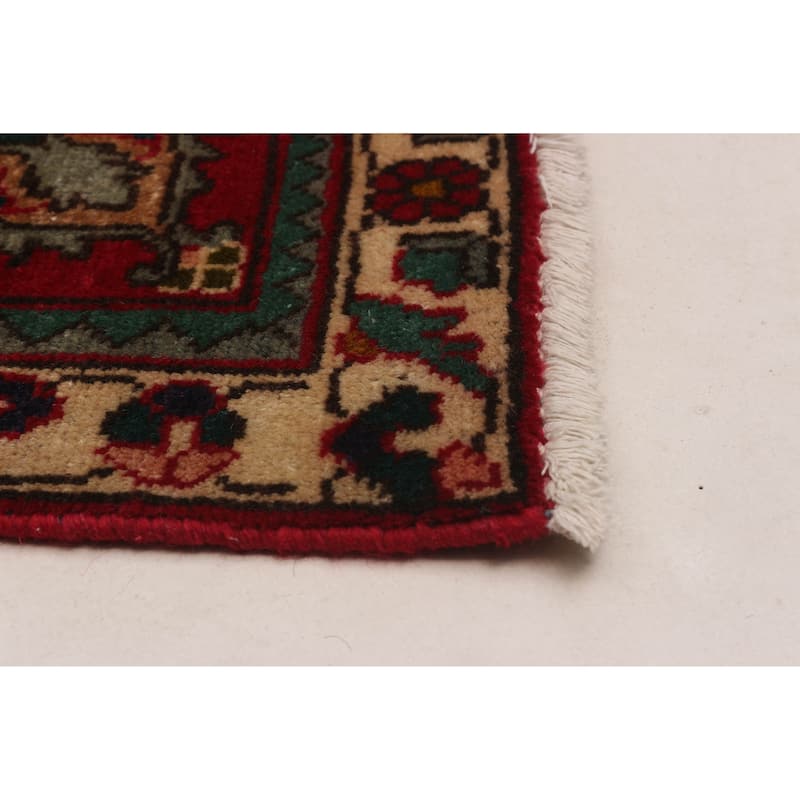 ECARPETGALLERY Hand-knotted Kayseri Vintage Red Wool Rug - 3'1 x 12'8