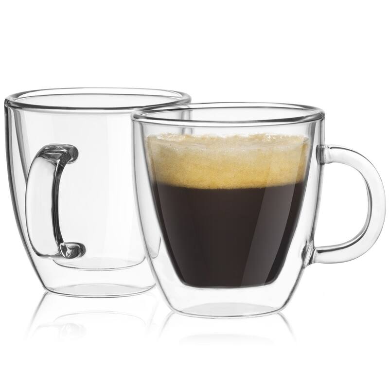 JoyJolt Savor Double Wall Insulated Glasses, Set of 2 5.4 Ounce