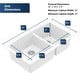 preview thumbnail 4 of 14, Karran Undermount Quartz Double Bowl Kitchen Sink