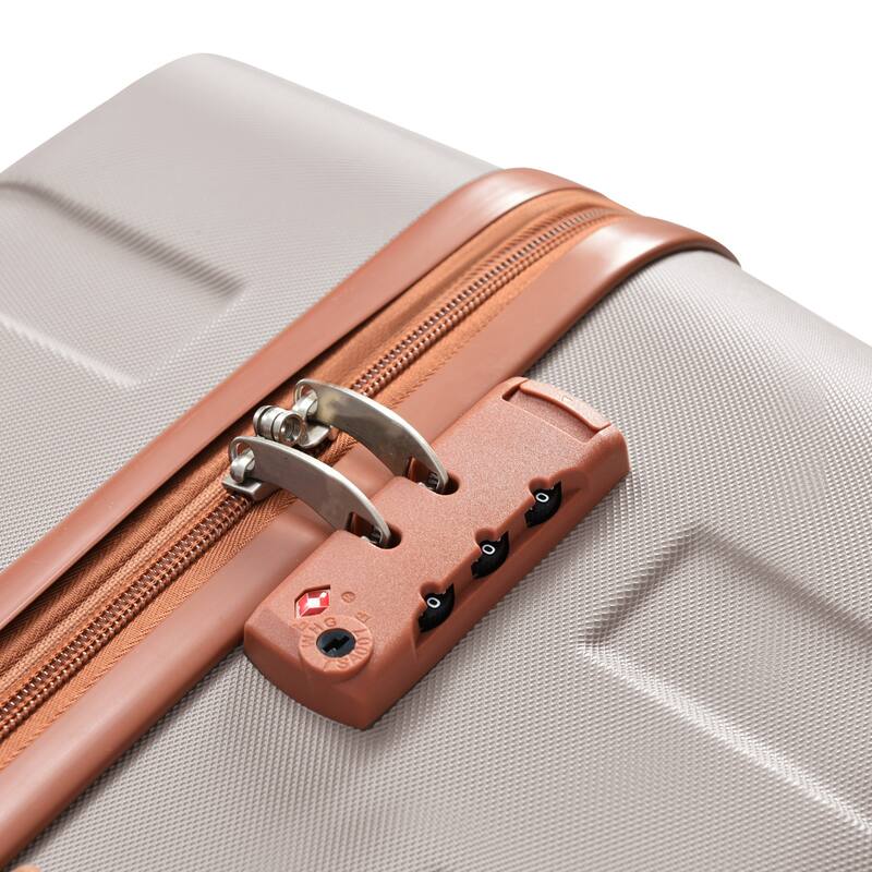 New Model ABS Hardshell 3 Piece Luggage Sets, Lightweight Durable Suitcase with Spinner Wheels and TSA Lock, for Travel