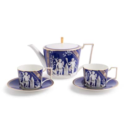 Wedgwood Renaissance Gold Teapot & Teacup Set - N/A