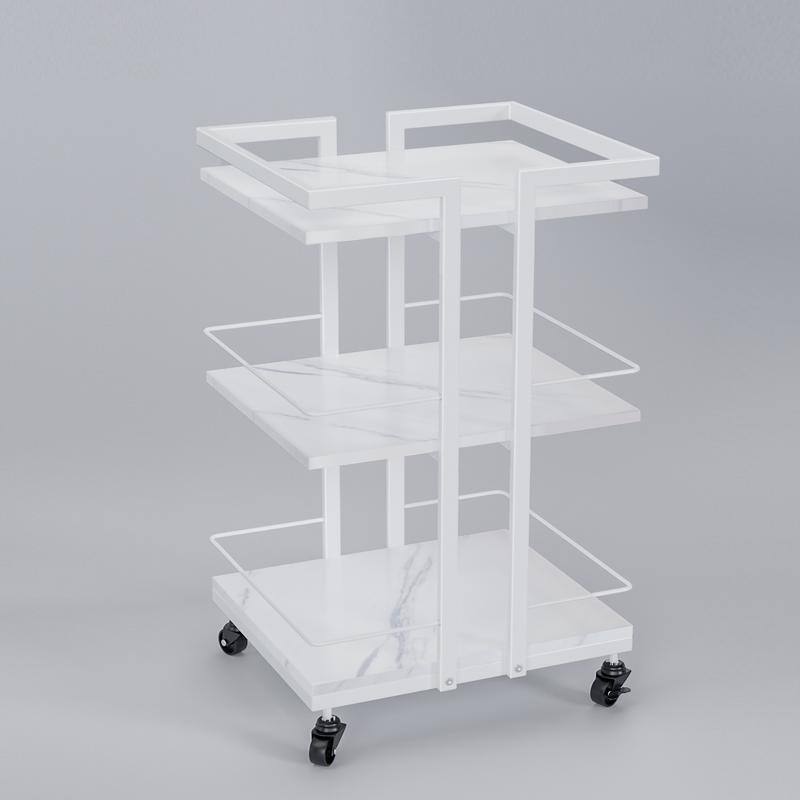 Rolling Cart, 3-Tier Multifunctional Storage Cart, Storage Trolley for bathroom, living room