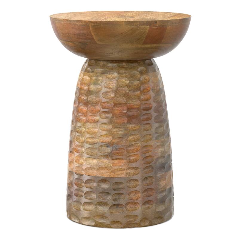 WYNDENHALL Willis 13" Wide Solid Wood Contemporary Accent Table & Fully Assembled - 12.6" D x 12.6" W x 17.7" H