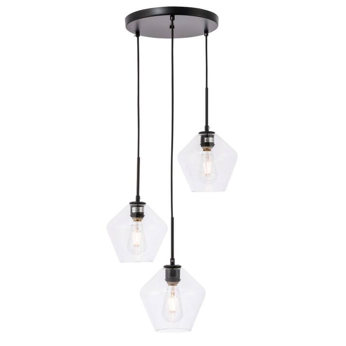 Gerald 3-Light Glass Pendant