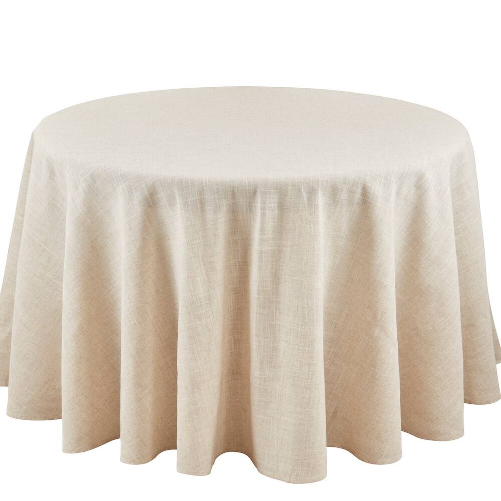 Toscana Natural Round Tablecloth