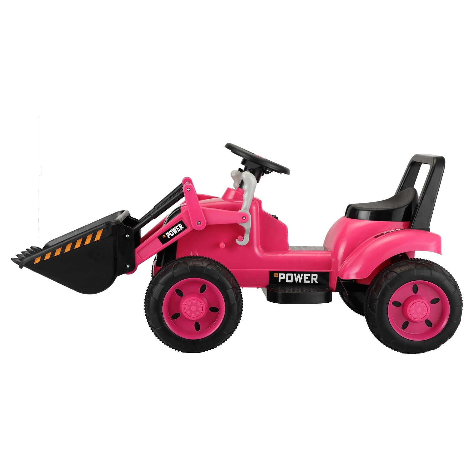 pink ride on digger