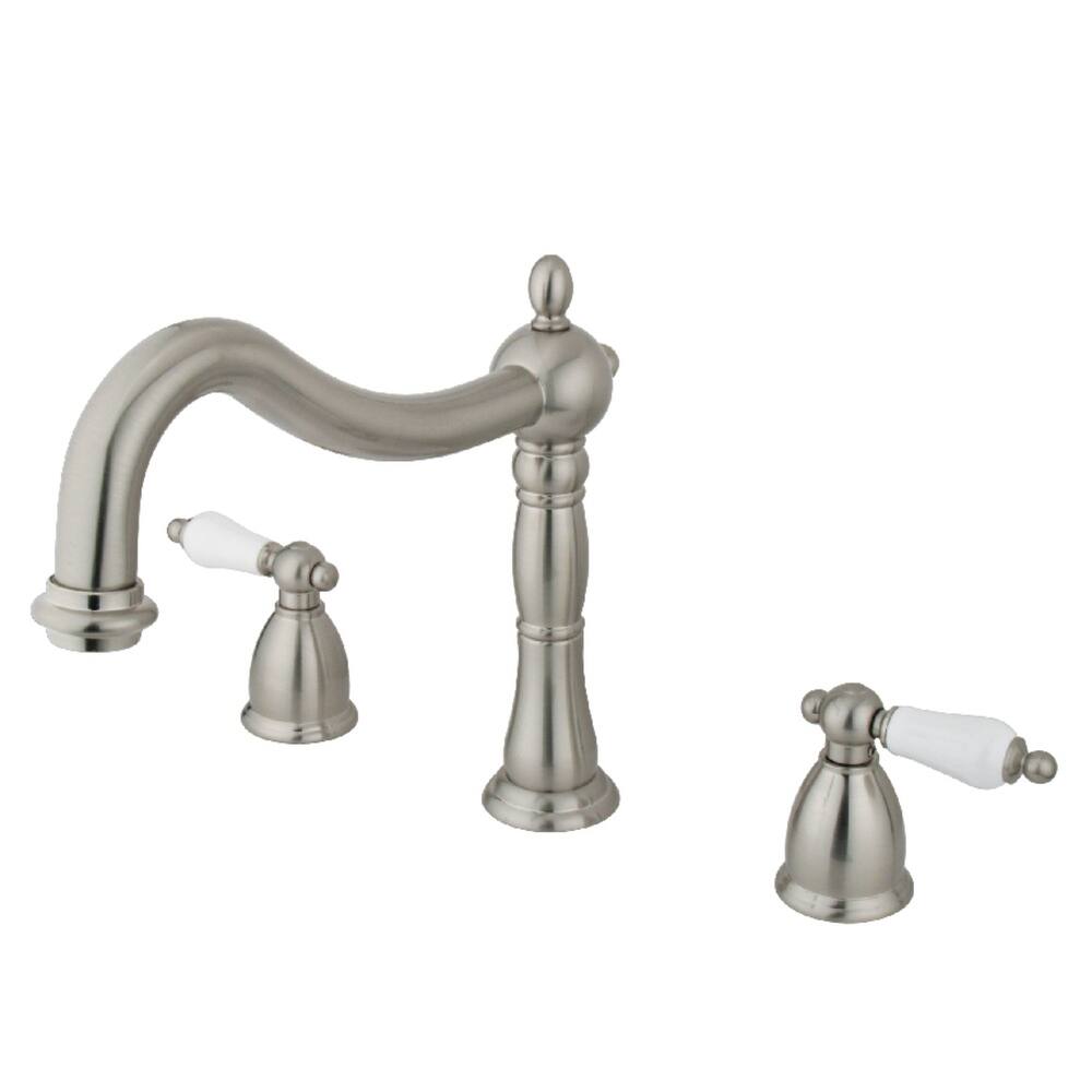 Heritage 3-Hole Deck Mount Roman Tub Faucet in Oil Rubbed Bronze