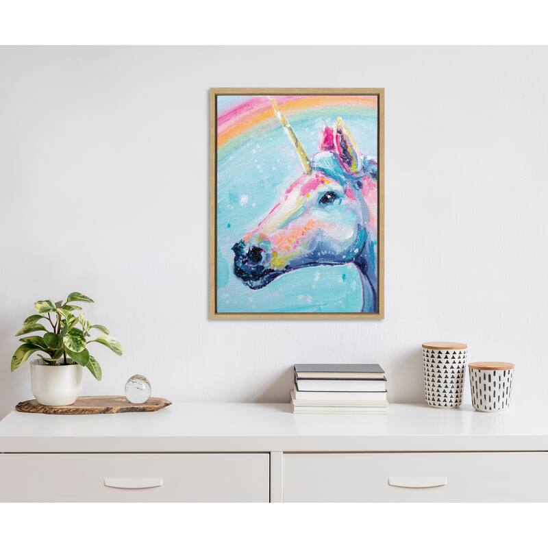 Kate and Laurel Sylvie Believe in Magic Canvas by Rachel Christopoulos