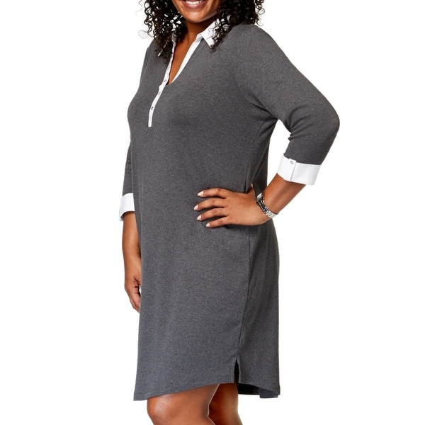 karen scott shirt dress