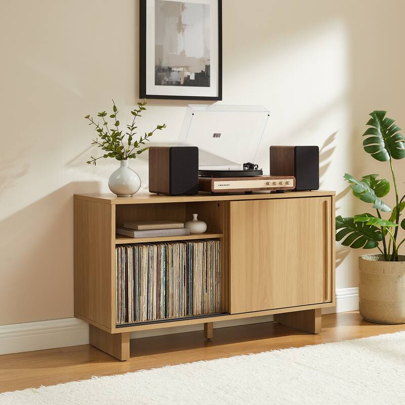 Crosley Gemma Medium Record Player Cabinet With Vinyl Storage