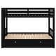 preview thumbnail 11 of 11, Twin over Pull-out Bunk Bed with Trundle, 4 Beds, Space-Saving, Espresso