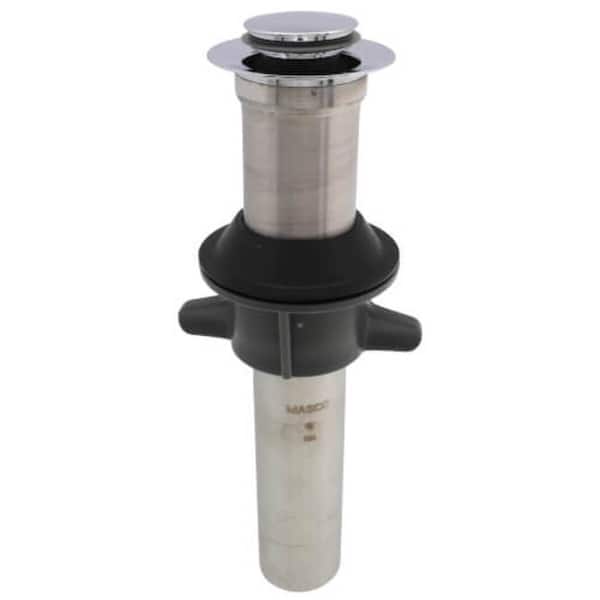 slide 2 of 5, Delta RP101632 Push Pop Up Drain without Overflow and Metal Tail Piece Chrome