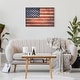 preview thumbnail 20 of 26, American Flag Print on Solid Fir Wood Plank Wall Art