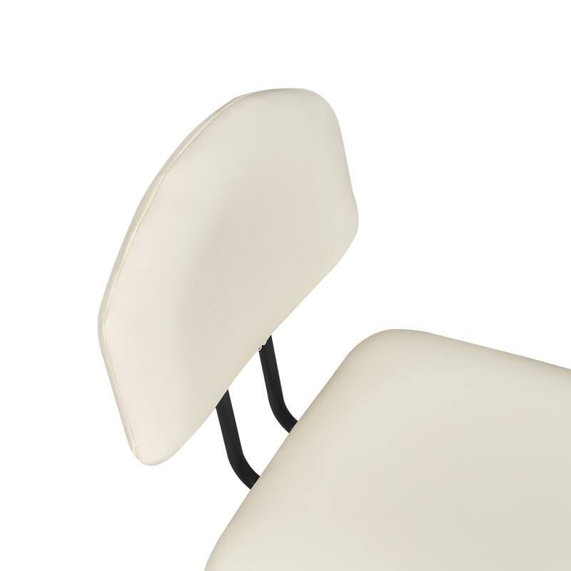 Javlergo Modern PU Leather Dining Chairs Set of 2 or 4 Upholstered Side Chairs Oval Back Compact Kitchen Chairs for Dining Room