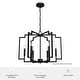 preview thumbnail 6 of 11, Hunter Zoanne 6-Light Modern Geometric Chandelier - Entry, Dining Room - Contemporary, Transitional