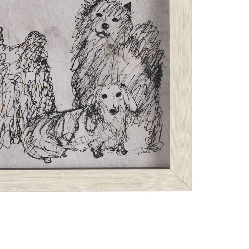 Dog Sketches II Framed Art Print