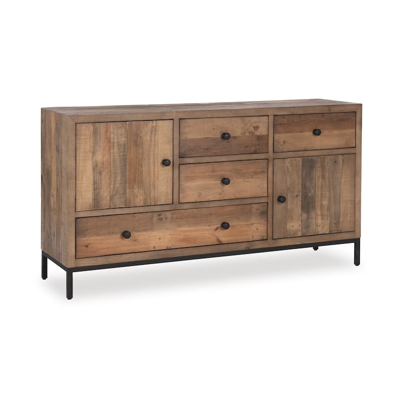Dita Reclaimed Pine Wood Sideboard Buffet by Kosas Home