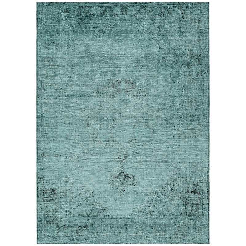 Machine Washable Indoor/ Outdoor Chantille Traditional Vintage Rug