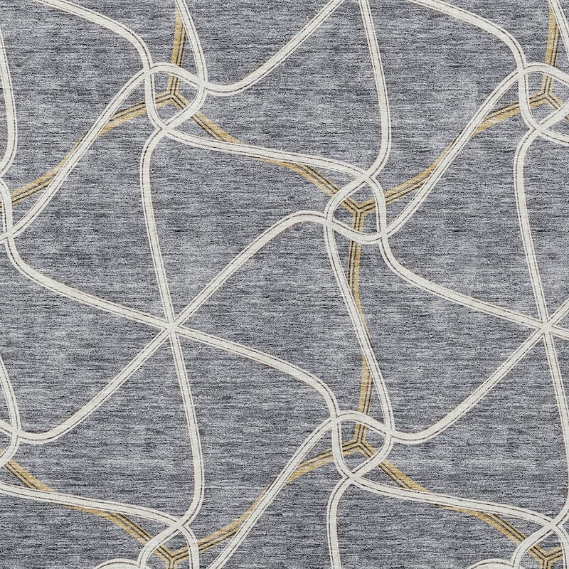 HomeRoots Geometric Contemporary Rectangle Outdoor Rug