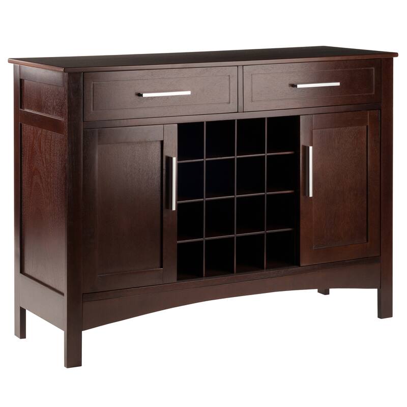 Gordon Buffet Cabinet, Cappuccino - 43.7"W x 16.1"D x 32.2"H - Cappuccino