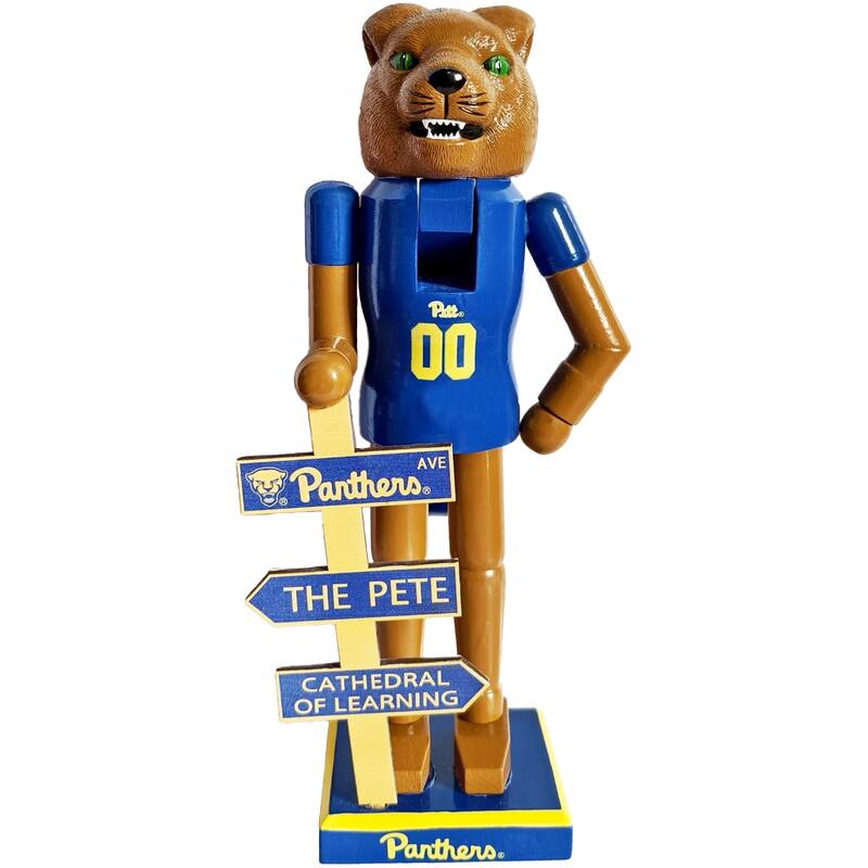 NCAA 12" University of Pittsburgh Mascot Nutcracker
