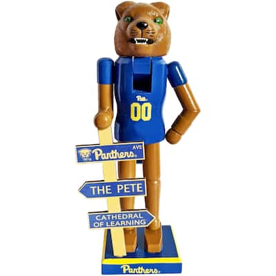 NCAA 12" University of Pittsburgh Mascot Nutcracker