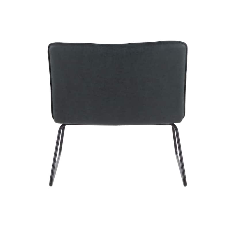 Carbon Loft Kerby Industrial Faux Leather Accent Chair