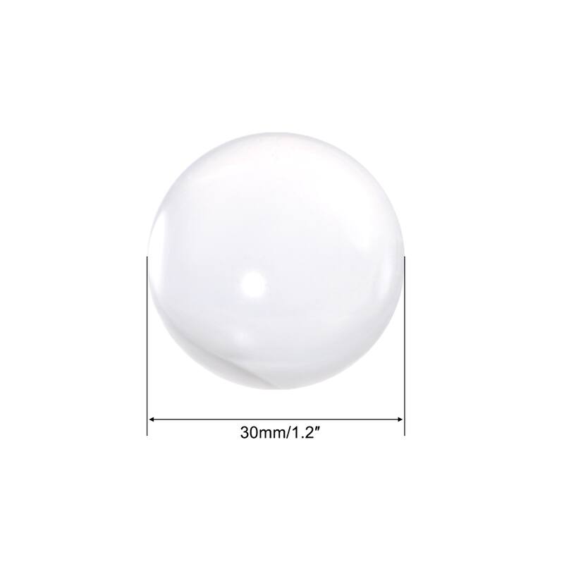 Acrylic Contact Juggling Balls Sphere Ornament, 2 Pcs - Clear - 30mm