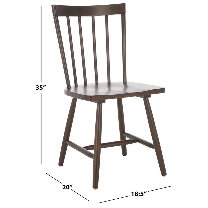 SAFAVIEH HOME Sani 35-inch Spindle Chair (Set of 2) - 17"W x 20"D x 35"H