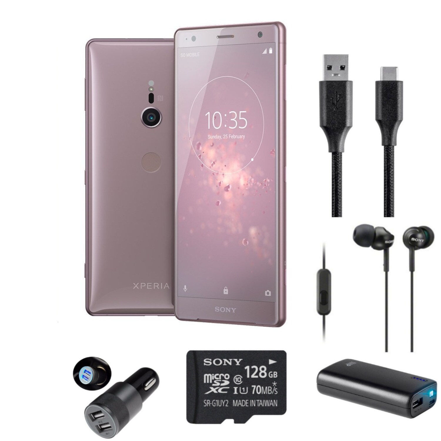 Shop Sony Xperia Xz2 Unlocked Smartphone Performance Bundle Ash Pink Ash Pink Overstock 24247713