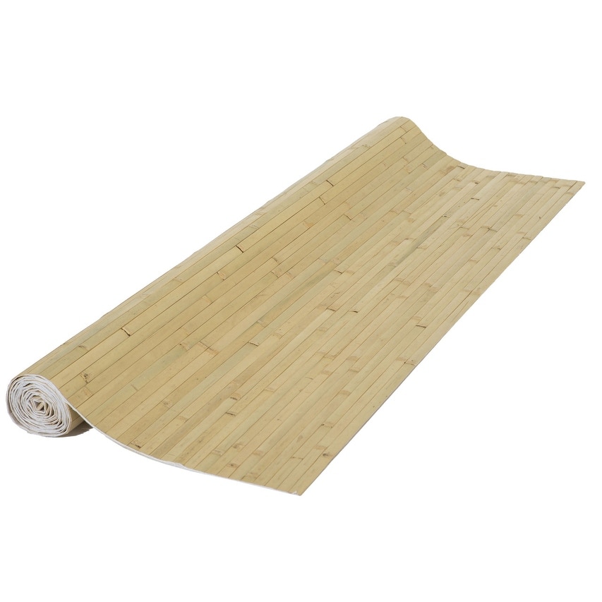 Natural Decorative Bamboo Wall Panel Natural Raw 4 ft H x 8 ft L