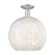 Option Brushed Satin Nickel / White Mouchette