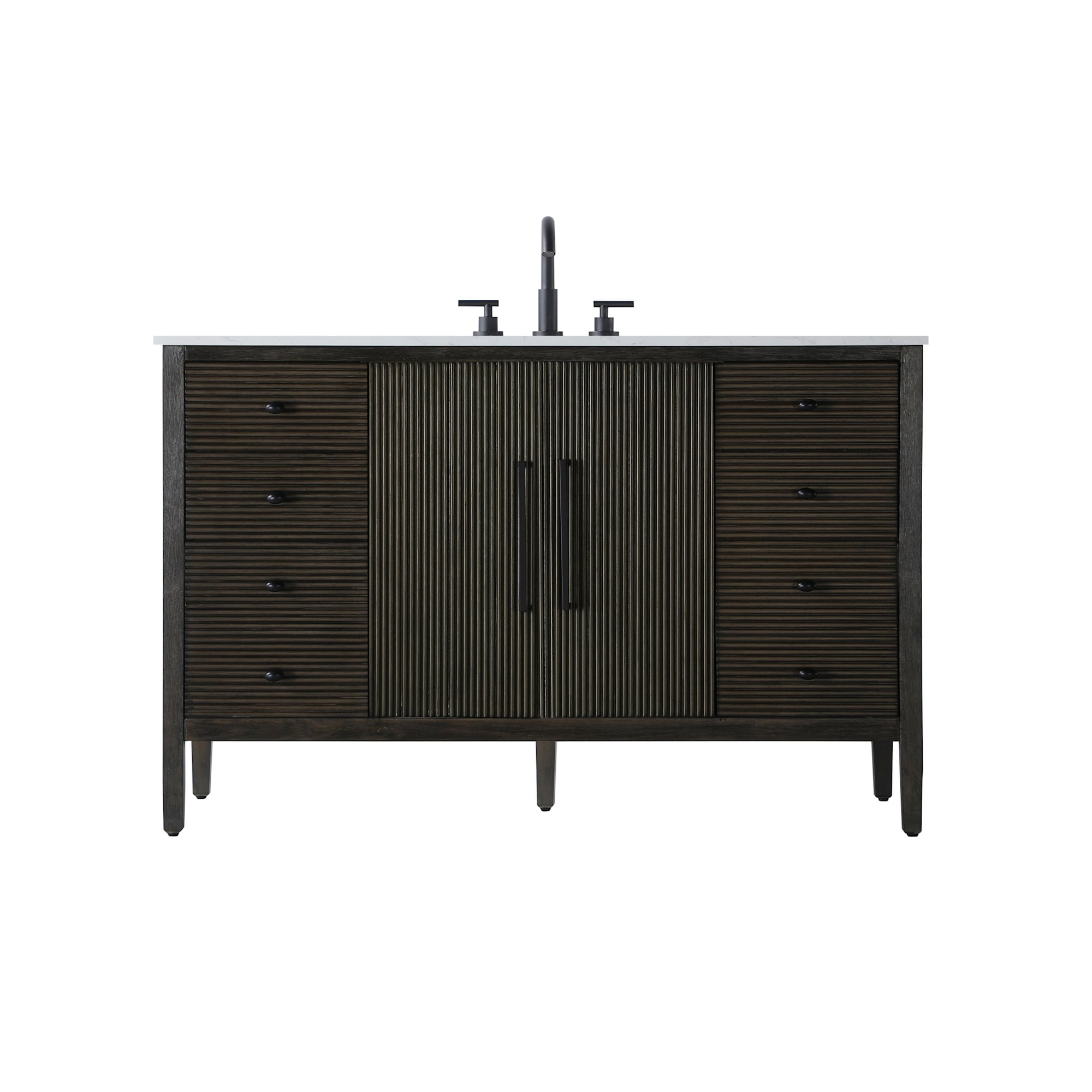 Elegant Lighting VF29654 Blakely 54" Free Standing Single Basin Vanity