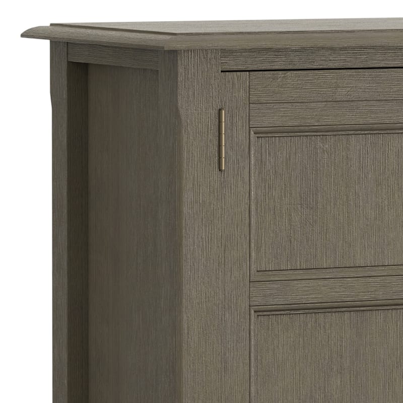 WYNDENHALL Portland SOLID WOOD 30 inch Wide Transitional Low Storage Cabinet - 30"w x 14"d x 31"h