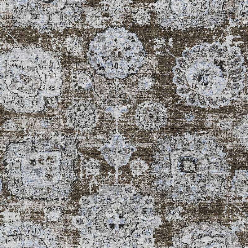 HomeRoots Floral Transitional Rectangle Outdoor Rug