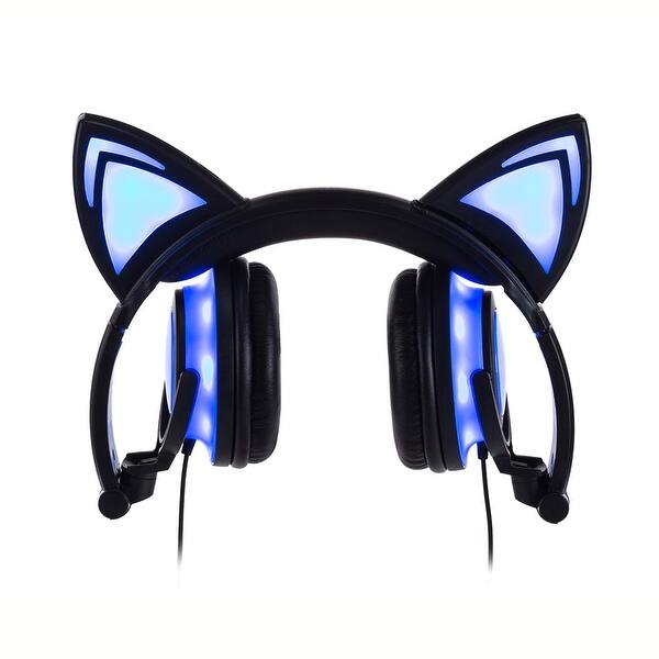 Shop Techcomm K8 Pointy Cat Ear Led Headphones With Glowing And