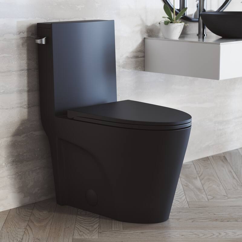Swiss Madison St. Tropez One-Piece Elongated Toilet Left Side Vortex