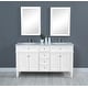 preview thumbnail 7 of 9, Elegant Lighting VF12560D Park Avenue 60" Free Standing Double Basin