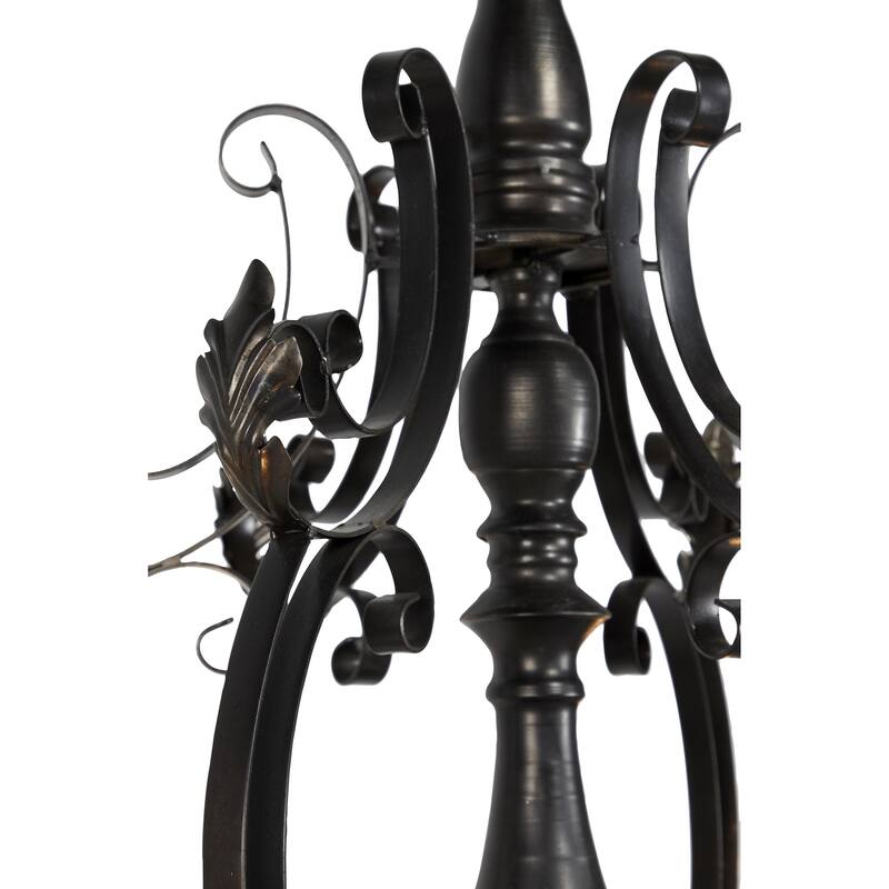 Metal Chandelier - Black - Roche River Decor