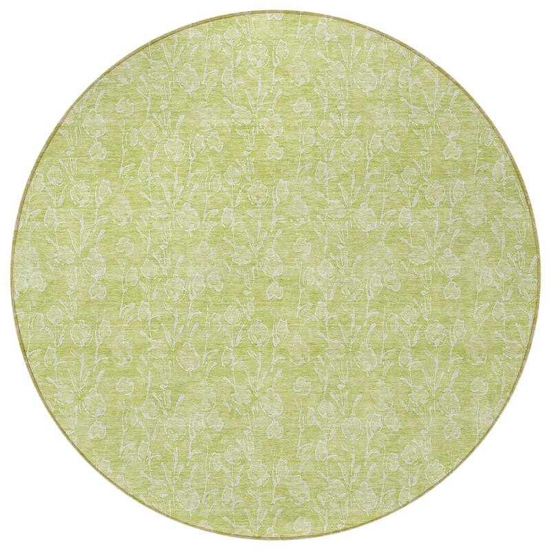 HomeRoots Floral Transitional Rectangle Outdoor Rug