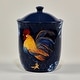 preview thumbnail 5 of 5, Certified International Indigo Rooster 3-piece Canister Set