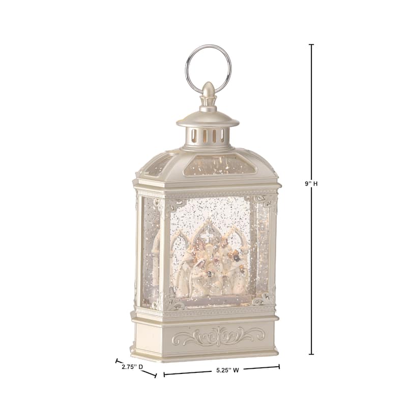 7"Led Nativity Water Globe