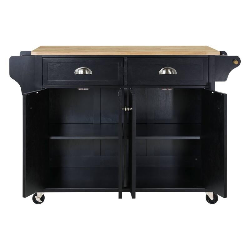 Cambridge Natural Wood Top Kitchen Island